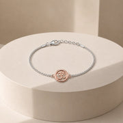 Om Silver Rakhi Bracelet