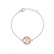 Om Silver Rakhi Bracelet