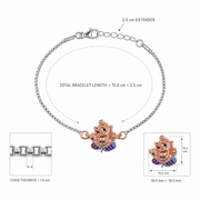 Ganesha Silver Rakhi Bracelet