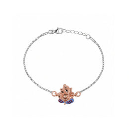 Ganesh Silver Rakhi Bracelet