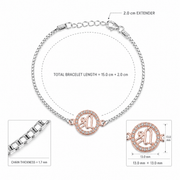 Shree Symbol Silver Rakhi Bracelet