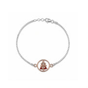 Divine Ganesha Silver Rakhi Bracelet
