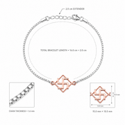 Swastik Silver Rakhi Bracelet