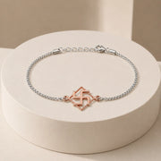 Swastik Silver Rakhi Bracelet