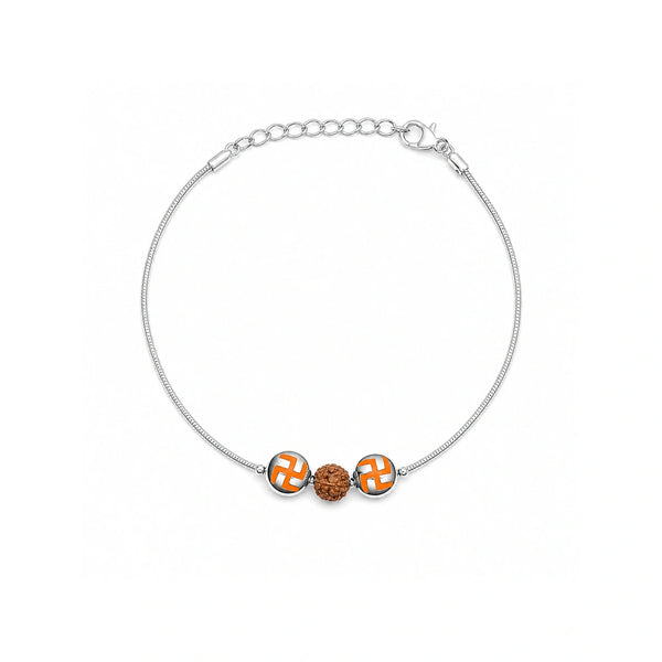 Divine Swastik Rakhdi Bracelet