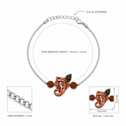 Divine Ganesha Silver Rakhdi