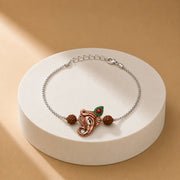 Divine Ganesha Silver Rakhdi