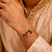 Divine Ganesha Silver Rakhdi
