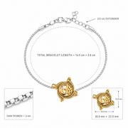 Om Rakhdi Silver Bracelet