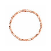 Rose Gold Twisted Link Bracelet