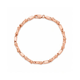 Rose Gold Twisted Link Bracelet
