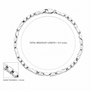 Elegant Diamond Cut Bracelet