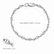 Elegant Helix Link Bracelet