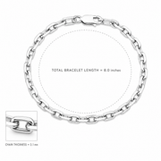 Classic Silver Link Bracelet