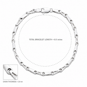 Elegant Triangle Link Bracelet