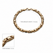 Golden Mesh Link Bracelet