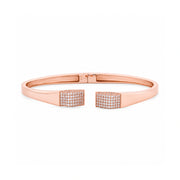 Rose Gold Crystal Cuff Bracelet