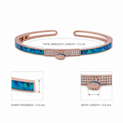 Ocean Glow Crystal Cuff