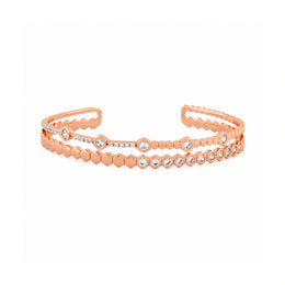 Rose Gold Crystal Cuff
