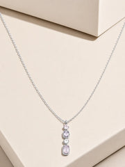 Blush Crystal Drop Necklace