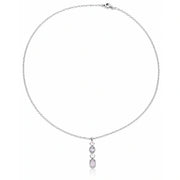 Blush Crystal Drop Necklace