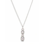Blush Crystal Drop Necklace