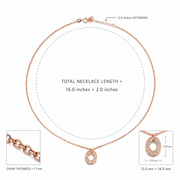 Rose Gold Oval Pendant