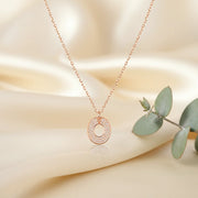 Rose Gold Oval Pendant