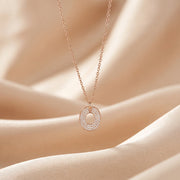 Rose Gold Oval Pendant