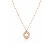 Rose Gold Oval Pendant