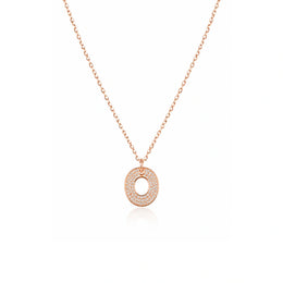 Rose Gold Oval Pendant