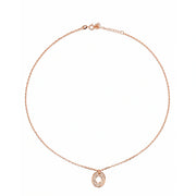 Rose Gold Oval Pendant