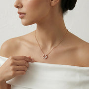 Rose Gold Blossom Necklace