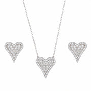 Sparkling Heart Jewelry Set