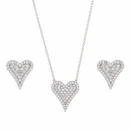 Sparkling Heart Jewelry Set