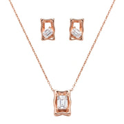 Rose Gold Emerald Cut Set