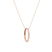 Rose Gold Oval Jewelry Set
