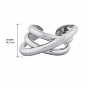 Elegant Criss Cross Open Ring