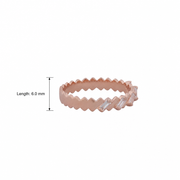 Rose Gold Baguette Eternity Ring
