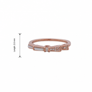 Rose Gold Ribbon Spark Ring
