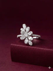 Celestial Floral Open Ring