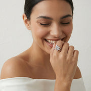Celestial Floral Open Ring