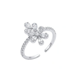 Celestial Floral Open Ring