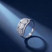 Radiant Baguette Halo Ring