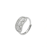 Radiant Baguette Halo Ring