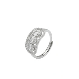Radiant Baguette Halo Ring