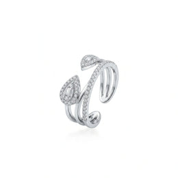 Celestial Pear Twist Ring
