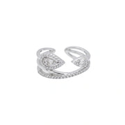 Celestial Pear Twist Ring