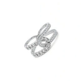 Radiant Chain Link Wrap Ring