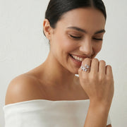 Celestial Floral Cluster Ring